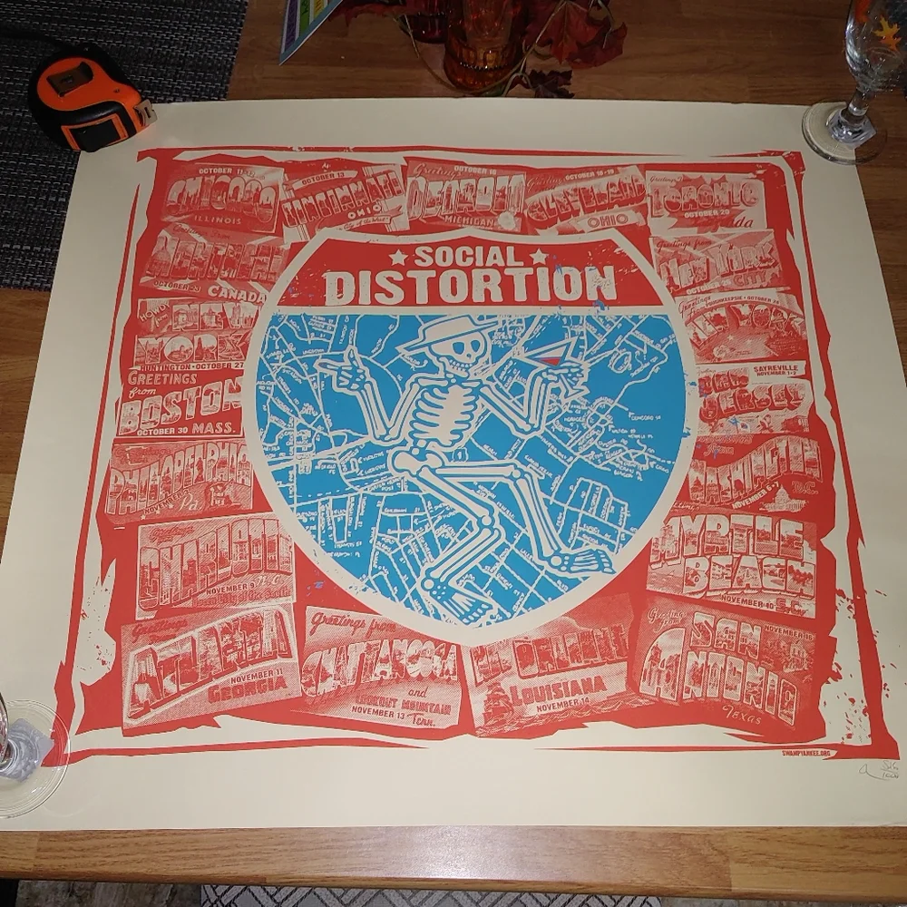 Social distortion 2019 fall tour poster - Picture 2 of 11